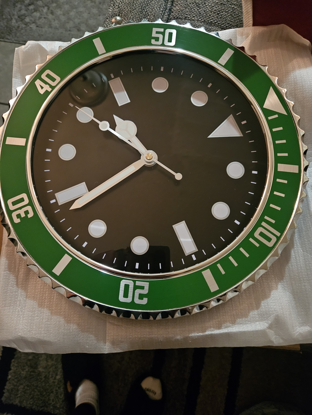 Green Wall Clock - Home Wall Decor